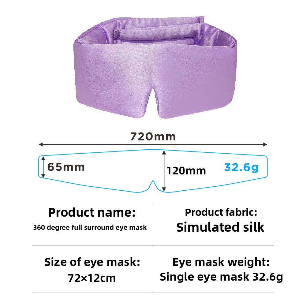 360-Degree Full Coverage Simulated Silk Sleep Eye Mask