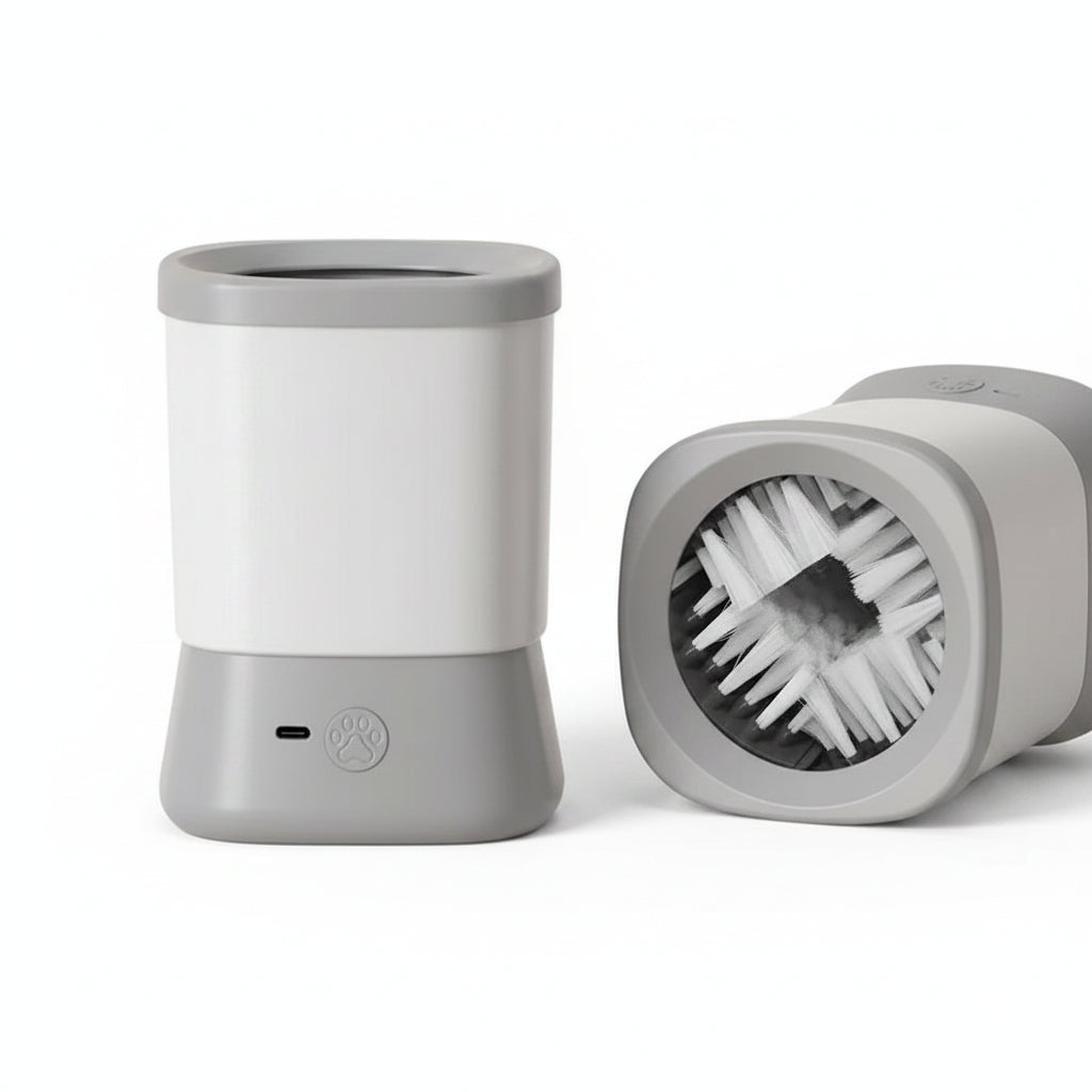 CleanPaws Electric Paw Washer - electric paw cleaning cup with brush insert